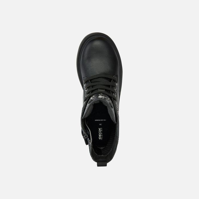 Geox J. Eclair J169Ql Girls Black/GunAnkle Boot