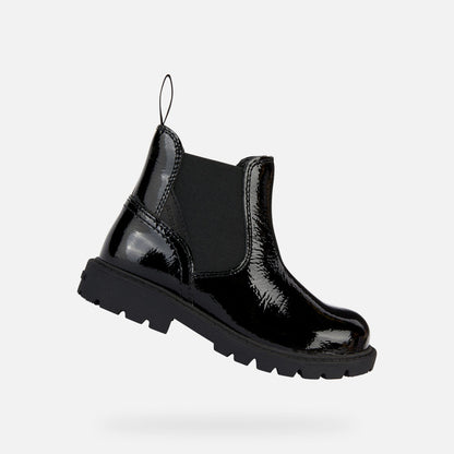Geox J36EXB J Shaylax Girls Black Patient Boot