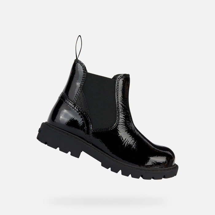 Geox J36EXB J Shaylax Girls Black Patient Boot
