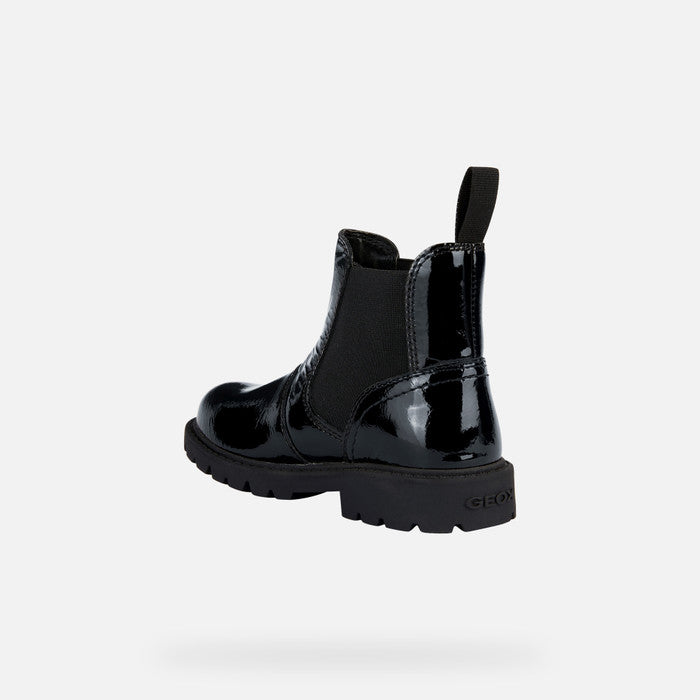 Geox J36EXB J Shaylax Girls Black Patient Boot