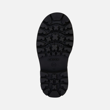 Geox J36EXB J Shaylax Girls Black Patient Boot