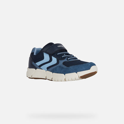 Geox Boys J Flexyper J459BB Navy/Light Blue Trainer