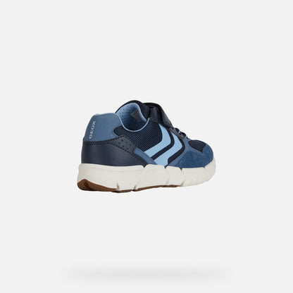 Geox Boys J Flexyper J459BB Navy/Light Blue Trainer