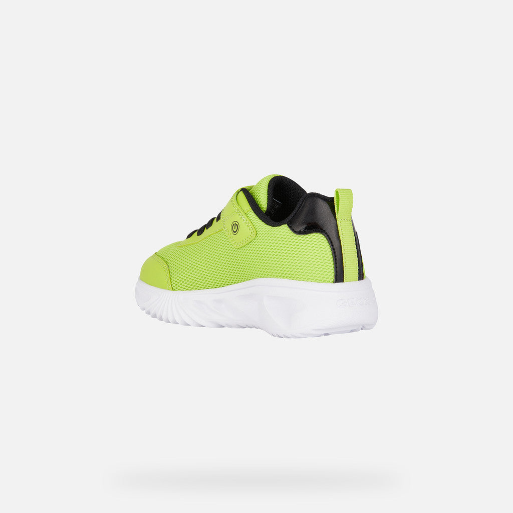 Geox Boys J45DZC J Assister Lime/Black Trainer