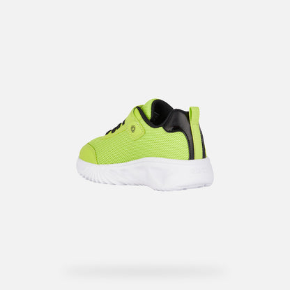 Geox Boys J45DZC J Assister Lime/Black Trainer