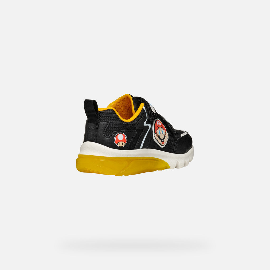 Geox J46LBI J Ciberdron Black/Yellow
