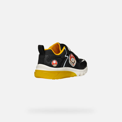 Geox J46LBI J Ciberdron Black/Yellow