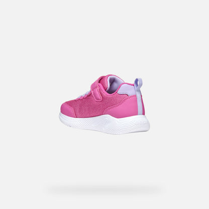 Geox J55FWA J Sprintye Girls  Fuchia/Lilac Trainer
