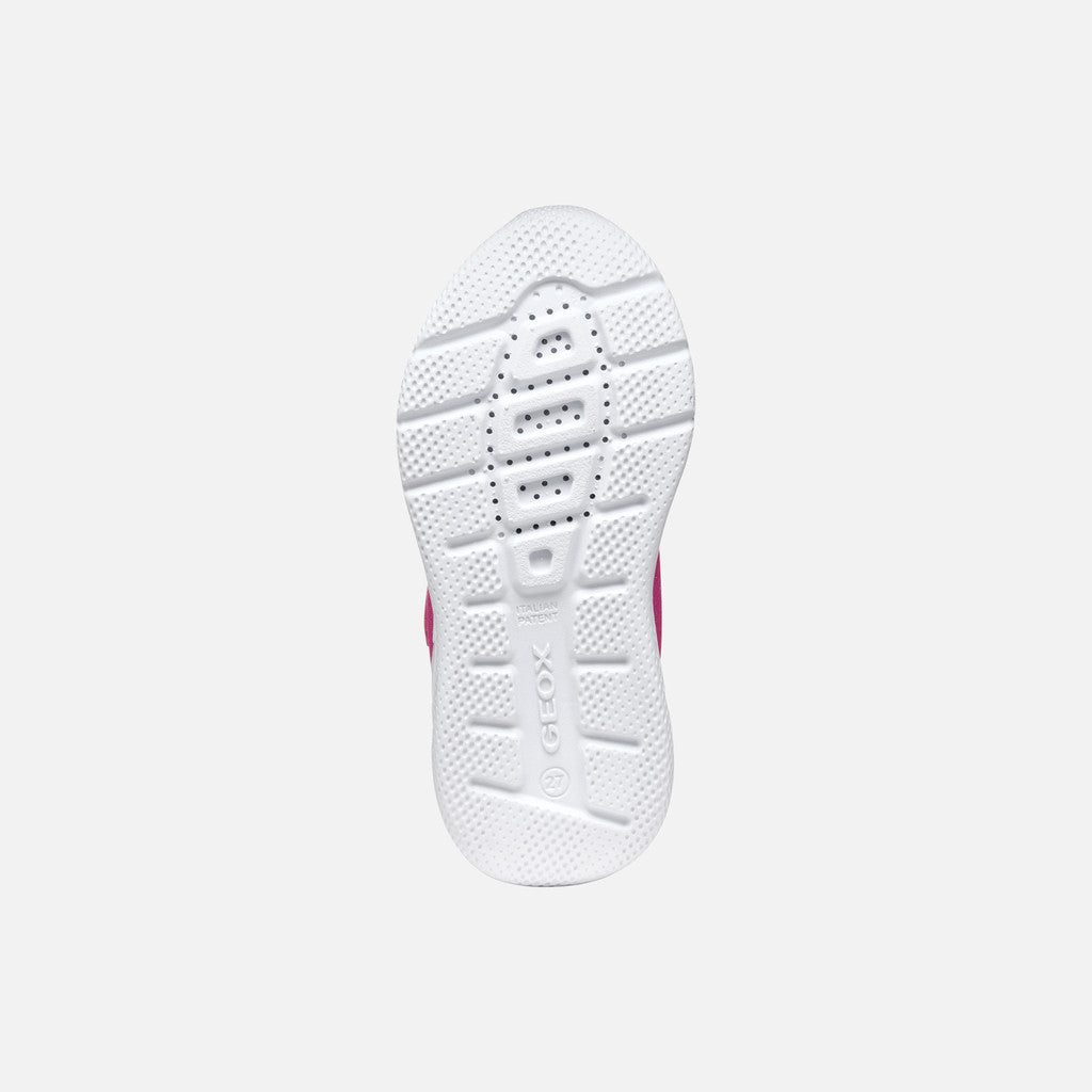 Geox J55FWA J Sprintye Girls  Navy/Fuchsia Trainer