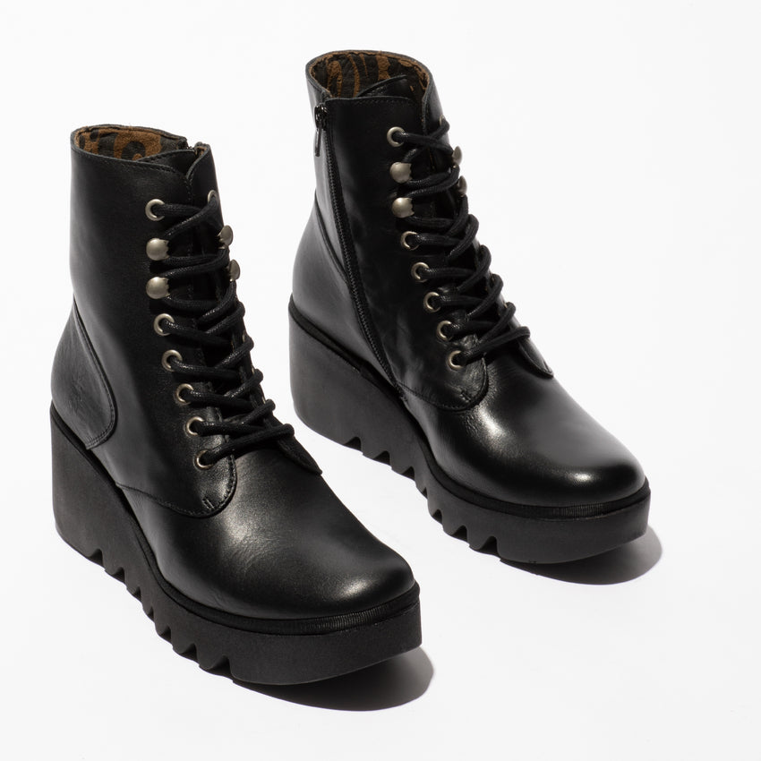 Fly London P501534000 Dublin Black Boot