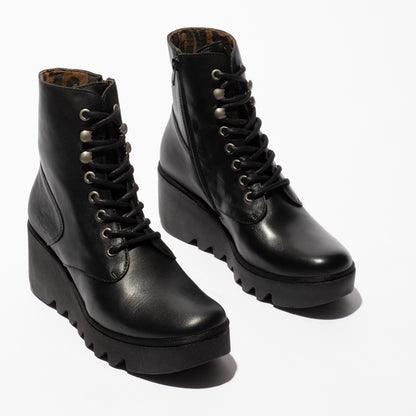 Fly London P501534000 Dublin Black Boot