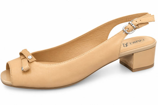 Caprice 9-29403-22 Sand Block Heel Sling Back