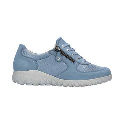 Waldlaufer H89001 227 263 Havy Denim Zipper & Lace Trainer
