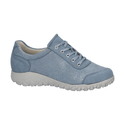 Waldlaufer H89001 227 263 Havy Denim Zipper & Lace Trainer