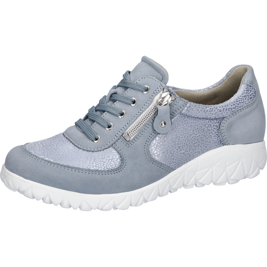 Waldlaufer H89001 237 267 Havy Sky Zipper & Lace Trainer