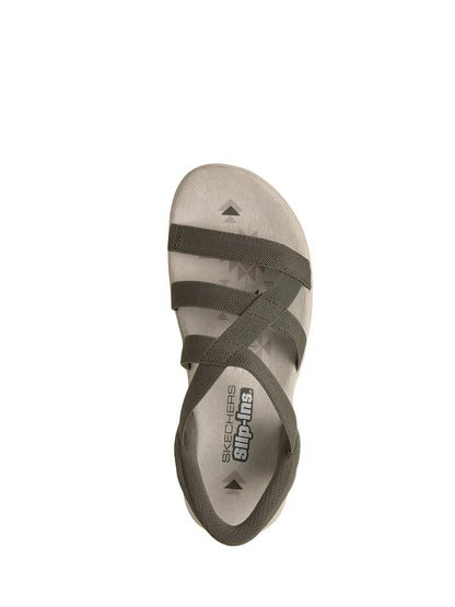 Skecher 163460 Ladies Reggae Slim Slip in Olive Sandal