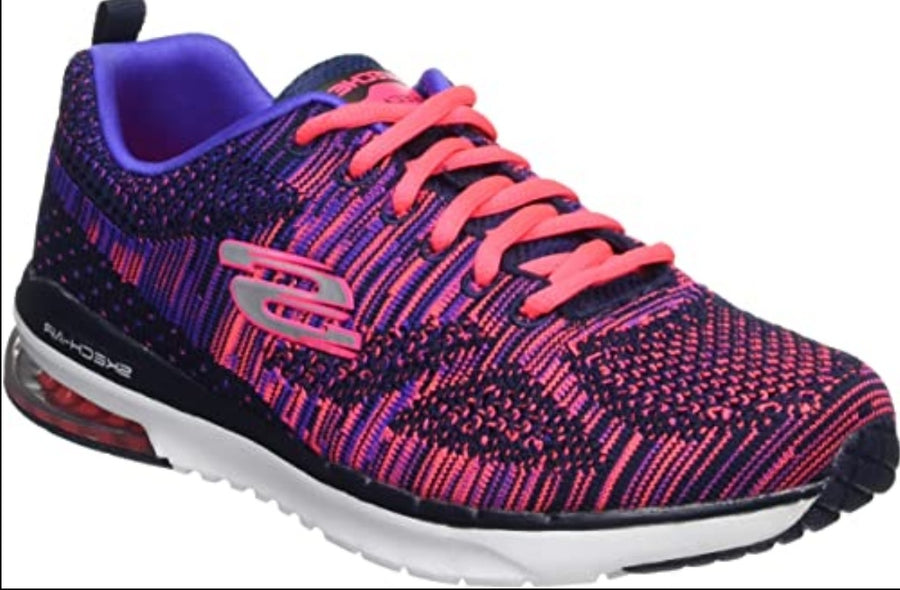 Skechers Ladies Wildcard Pink/Purple Trainers 12113