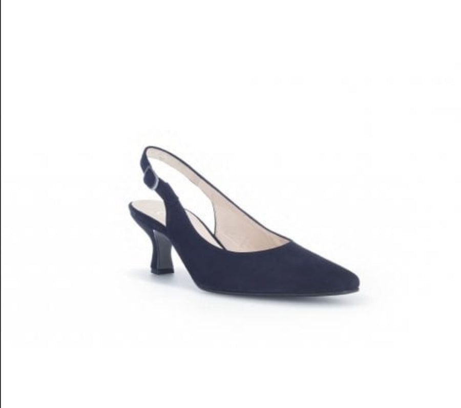 Gabor 21.510.16 Lindy Navy Suede Sling Back