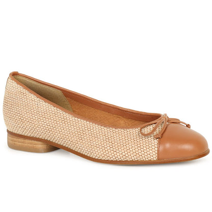 Gabor 85.102.48 Ladies Dulford Natural/Nougat Pump
