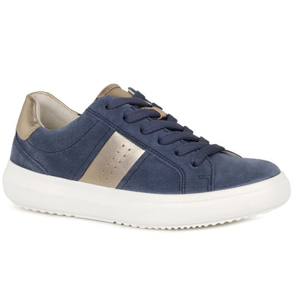 Gabor 83.360.13 Ladies Jade Denim Suede/Puder Trainer