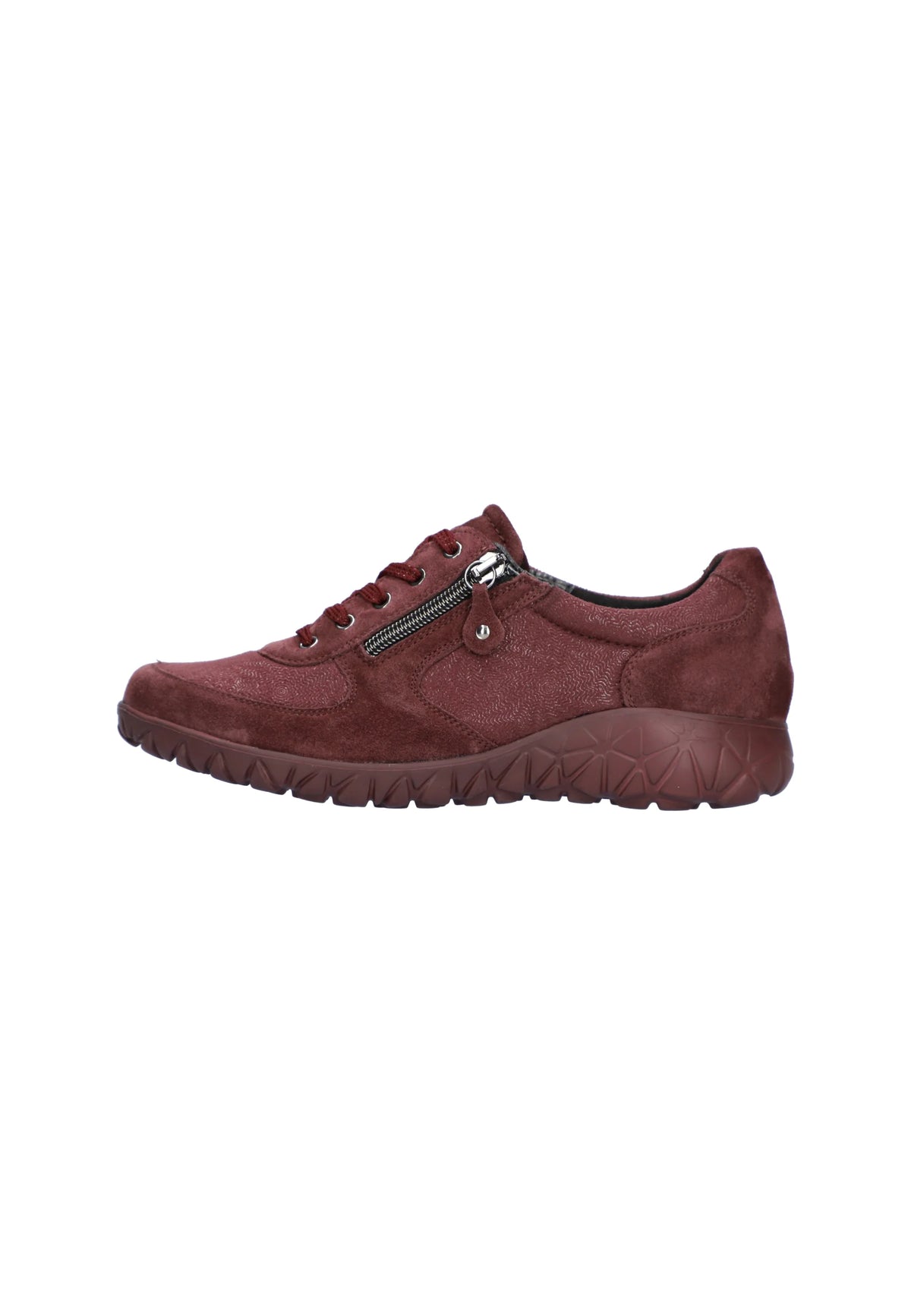 Waldlaufer H89001 242 020 Havy Bordo Zipper & Lace Trainer