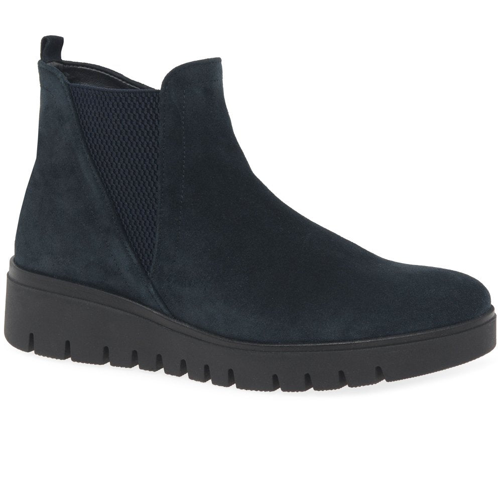 Gabor 8015.01.004 Ladies Dublin Dark Blue Suede Boot