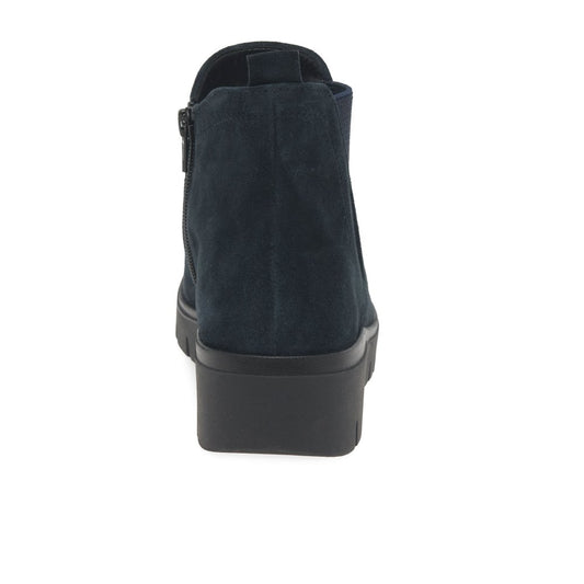 Gabor 8015.01.004 Ladies Dublin Dark Blue Suede Boot