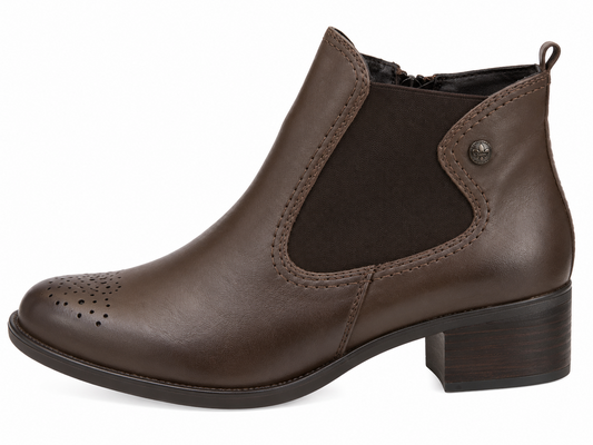 Tamaris Chestnut Chelsea Boot 1-25488-23