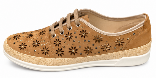 Caprice 9-23600-20 720 Khaki Suede Sneaker
