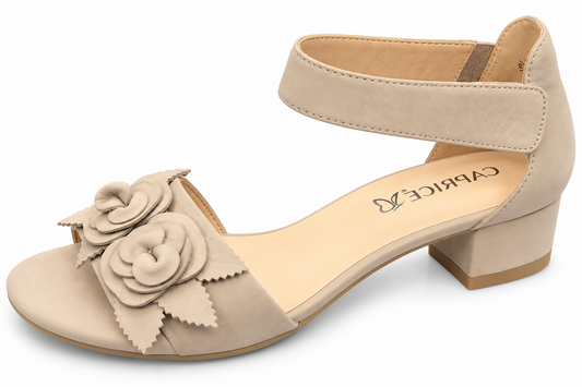 Caprice 9-28205-22 216 Light Grey Nubuc Heel