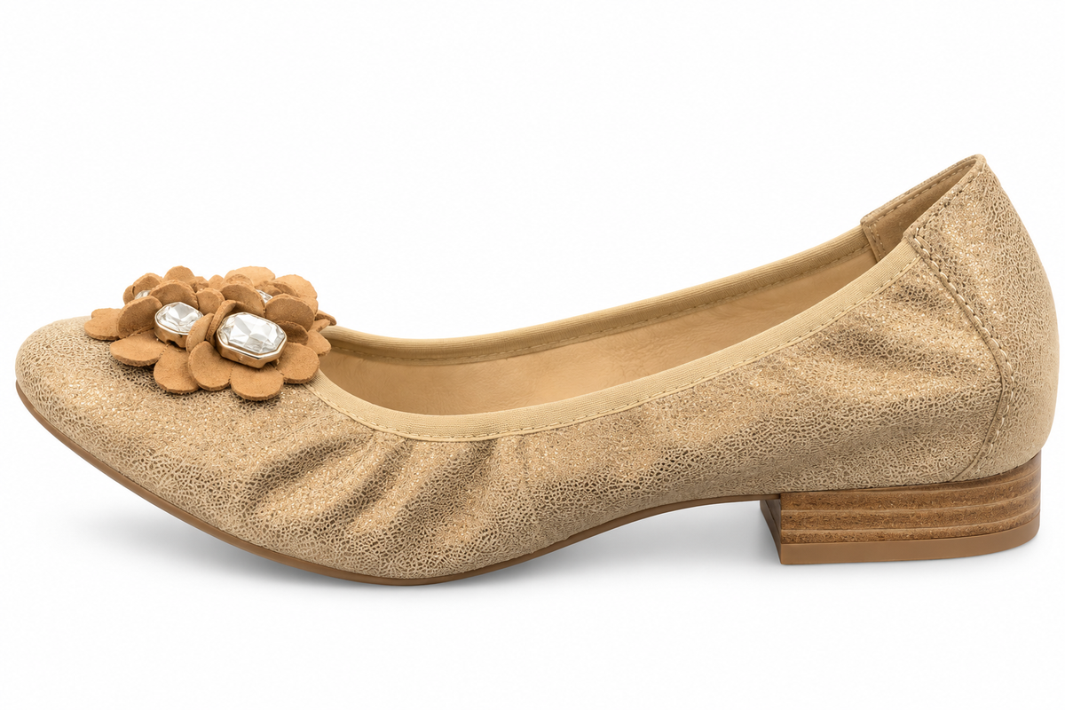 Caprice 9-22155-22 Bronze Block Heel Pump