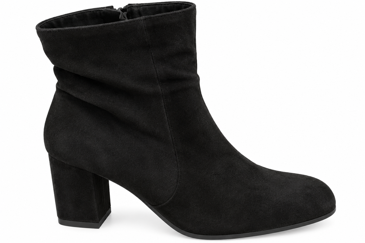Tamaris 1-25008-37 001 Black Suede Ankle Boot