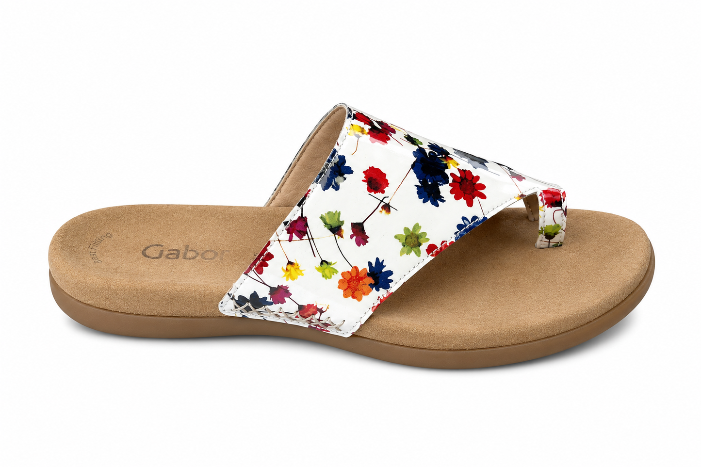 Gabor Ladies 83.700.90 Weiss/ Multic Toe Post
