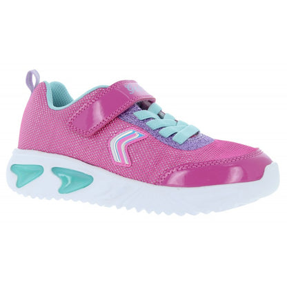 Geox Girls J45E9A J Assister Fuchsia/Aqua