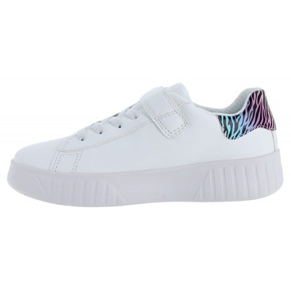 Geox Girls J45DVC J Mikiroshi White/Multicolour Trainer