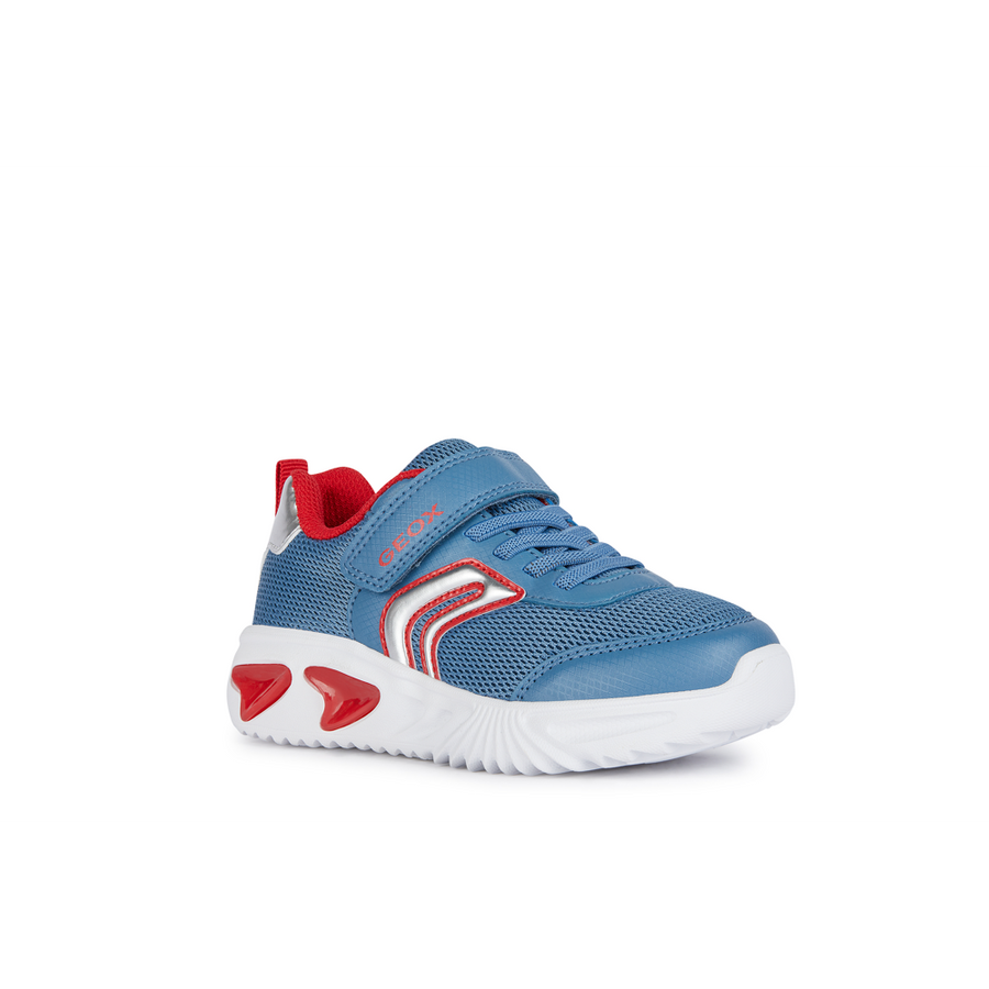 Geox Girls J45DZC J Assister Avio/Red Trainer