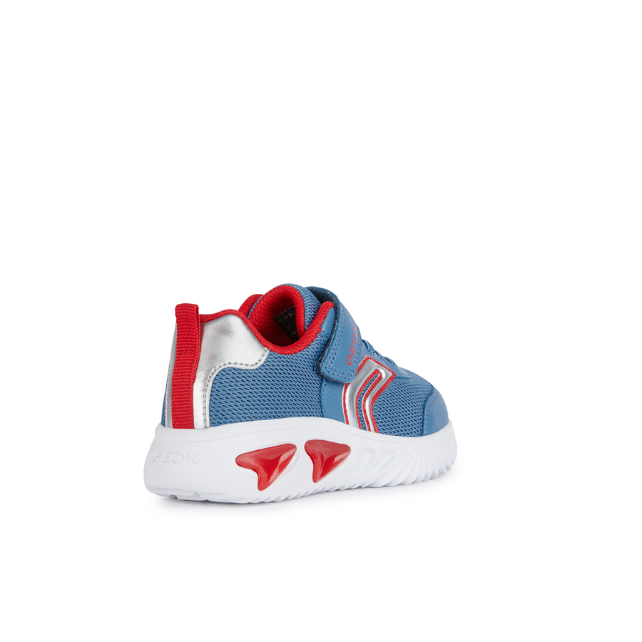 Geox Girls J45DZC J Assister Avio/Red Trainer