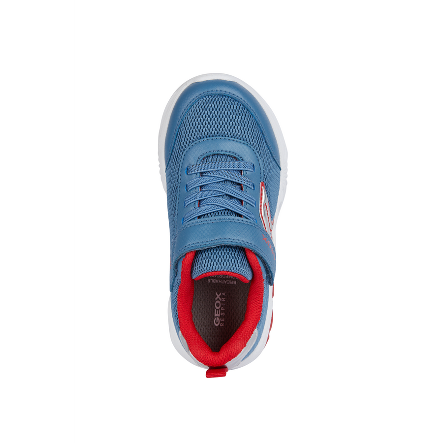 Geox Girls J45DZC J Assister Avio/Red Trainer