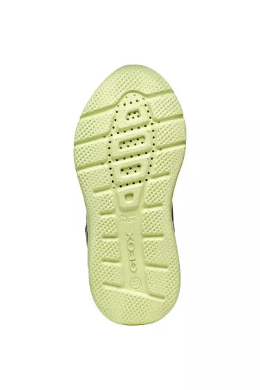 Geox J55GBA J Sprintye Boys  Green/Black Trainer