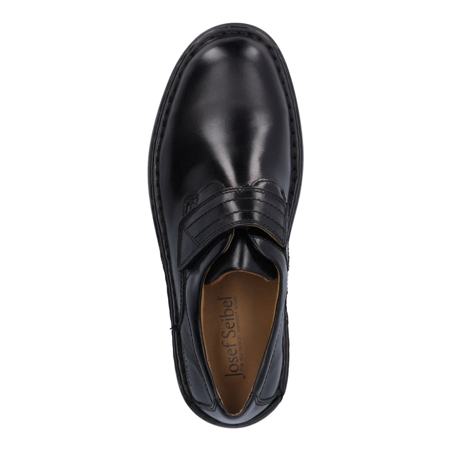 Josef Seibel Mens Vigo 09 Black Smart Leather Shoes 27282 43 600