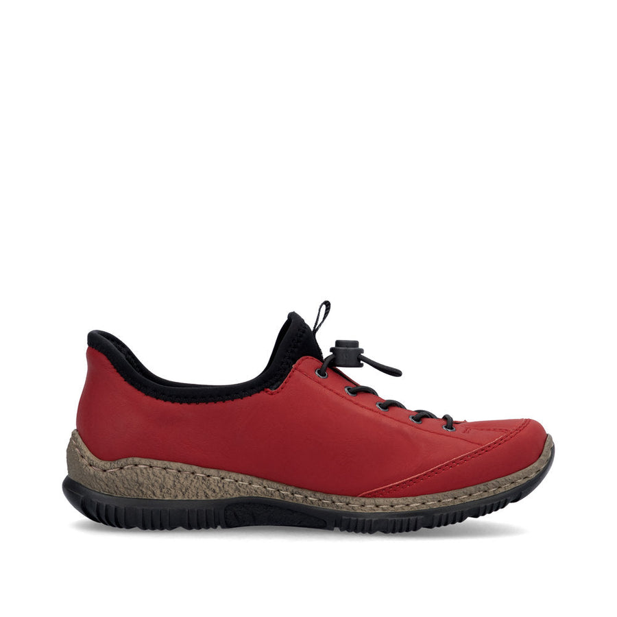 Rieker N3267-33 Ladies Red Casual Shoe