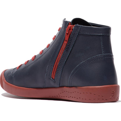 Softinos P900653025 Laidies Navy Lace Ankle Boot