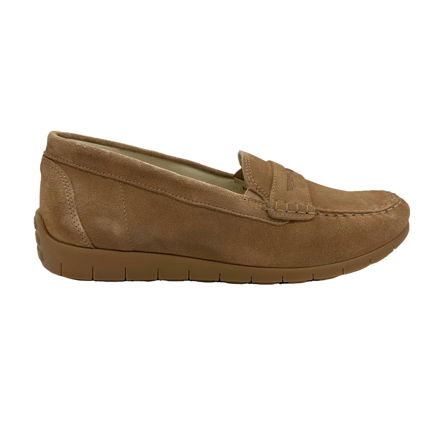 Waldlaufer 785508 195 106 Ladies Suede Toffee Loafer