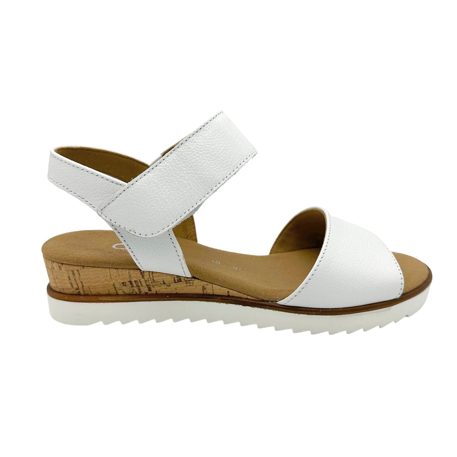 Gabor 42.750.50 Ladies Raynor White Wedge Sandal