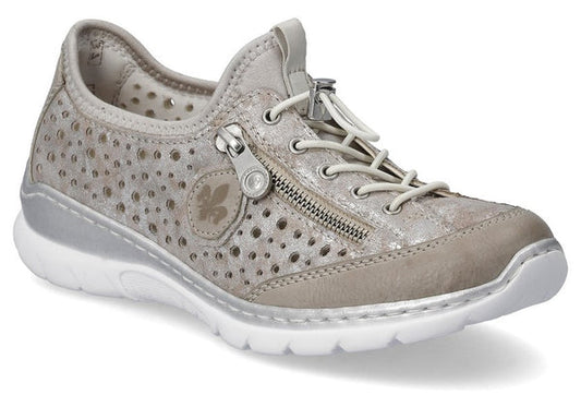 Rieker L32P6-90 Ladies Metallic Sneaker