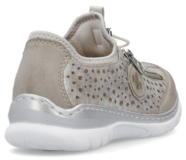 Rieker L32P6-90 Ladies Metallic Sneaker