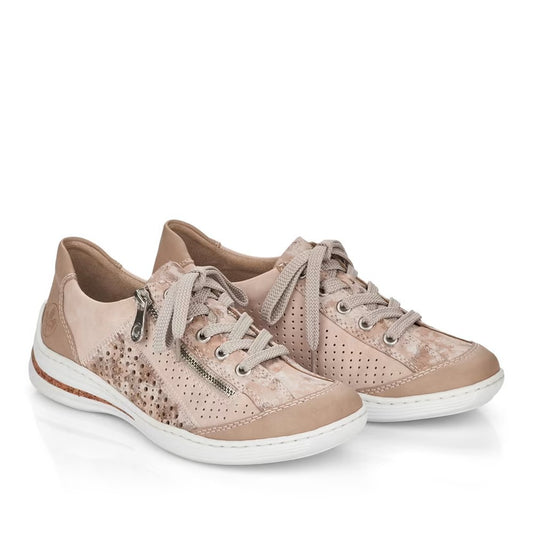 Rieker M35G6-31 Ladies Nude/Rosa/Rose