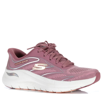 Skechers 150328 Ladies Archfit Dark Mauve Slip-In