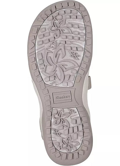 Skecher 163460 Ladies Reggae Slim Slip In Taupe Sandal