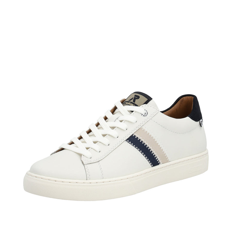 Rieker U0705-90 Mens White Trainer